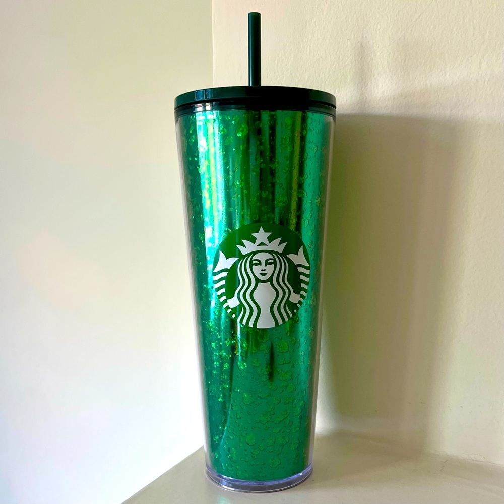 Starbucks Green Foil Speckled Tumbler